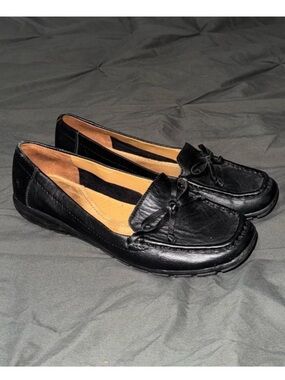 Easy Spirit Black Closed Toe Ballet Heeled Loafer Shoes Women’s Size 7